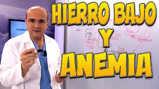 HIERRO BAJO y ANEMIA  Enfermedades 37 [upl. by Anatnom]