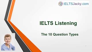 IELTS Listening – The 10 Types of Questions [upl. by Hynes]