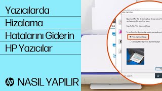 Yazıcılarda Hizalama Hatalarını Giderin  HP Yazıcılar  HP [upl. by Eb92]