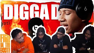 AMERICANS REACT TO Digga D  Fire In The Booth [upl. by Emoryt]