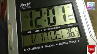 Ajanta ODC 120 wall clock time setting how to set time in digital wall clock  GREAT knowledge [upl. by Nyad66]