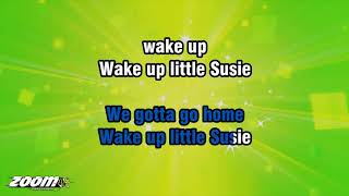 The Everly Brothers  Wake Up Little Susie With Harmony  Karaoke Version from Zoom Karaoke [upl. by Ashlin]