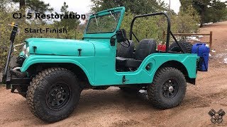 1965 Jeep CJ5 Restoration Full Video [upl. by Catto]