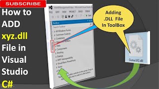 How to Add dll file in Visual Studio [upl. by Kiona]