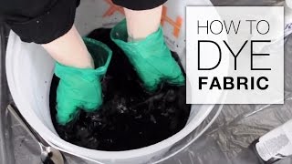 How to Dye Fabric Immersion Dye Technique Tutorial [upl. by Ylyl]