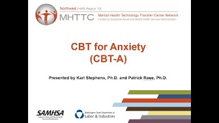 Brief Behavioral Skills CBT for Anxiety CBTA [upl. by Annavaig]