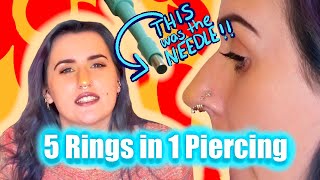 My 4G Septum Piercing  Process Pain Healing [upl. by Darby]