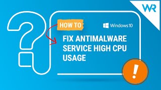 How to stop Antimalware Service Executable in Windows 10 [upl. by Niwled]