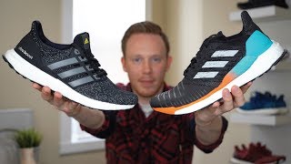 ADIDAS SOLARBOOST VS ULTRA BOOST COMPARISON [upl. by Notneiuq]