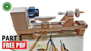 Wooden Lathe Making 1  DIY [upl. by Syst]