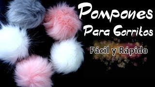 Como Hacer un PomPon  Pom Pom  PELUCHE  Para Gorritos [upl. by Sletten]