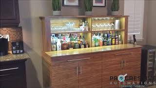 DIY Hidden Bar Cabinet Using Electric Lifting Columns [upl. by Easlehc121]