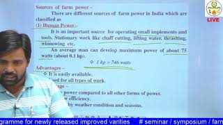 AENGG  211 Lecture 1 Farm Machinery and Power [upl. by Haorbed]