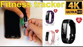 Review and how to set up a generic fitness tracker with VeryFitPro app  Amazon [upl. by Inalem318]