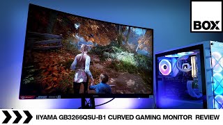 iiyama GB3266QSUB1 32quot Curved Gaming Monitor Review  GMaster Red Eagle [upl. by Annehcu]