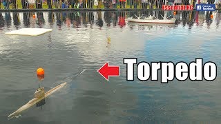 AMAZING RC SUBMARINE TORPEDO FIRINGLAUNCH DEMONSTRATION [upl. by Aronaele]