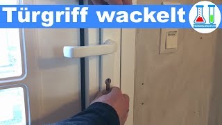 Haustür Türgriff wackelt ist locker  Reparieren in wenigen Sekunden RWS Aluminium Tür [upl. by Dagmar]