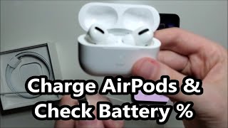 How to Charge AirPods Pro amp Check Battery [upl. by Ashlie]