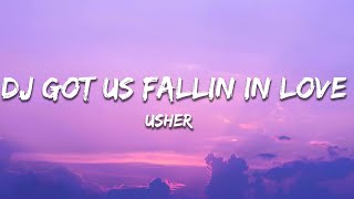 Usher  DJ Got Us Fallin’ In Love No Pitbull Version Lyrics [upl. by Aryn599]