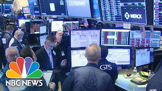 Stock Trading Halted After Markets Plunge At Market Open  NBC News [upl. by Tenahs]