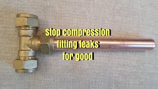 Stop leaking compression fittings  Trydiy [upl. by Bret]