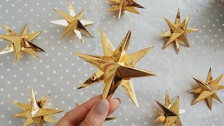 DIY ♡ Estrellas de papel ♡ súper fácil  Erandy Paz [upl. by Saisoj]