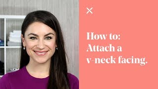 How To Attach VNeck Facing [upl. by Zigmund]