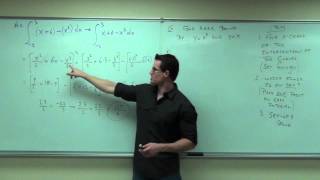 Calculus 1 Lecture 51 Finding Area Between Two Curves [upl. by Elatia]