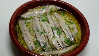 BOQUERONES EN VINAGRE DUROS Y BLANCOS [upl. by Trude]