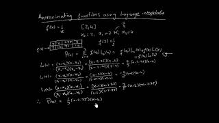 Interpolation  Approximating functions using Lagrange Interpolation [upl. by Limann]