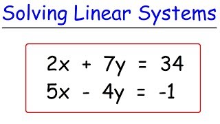 How To Solve Linear Systems Using Substitution By Avoiding Fractions [upl. by Alrad]