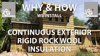 Why and How We Install Continuous Exterior Rock Wool Insulation [upl. by Sunev]