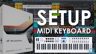 Studio One  Setup MIDI Keyboard Use Keys Faders Knobs Buttons and Transport [upl. by Esnahc]