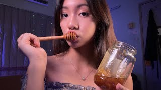 ASMR  Honeycomb  Sticky Satisfying Sounds [upl. by Deb469]