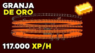 🔥 La MEJOR GRANJA de ORO y XP 117000 xph  Tutorial Minecraft Java 120 [upl. by Sherburne]