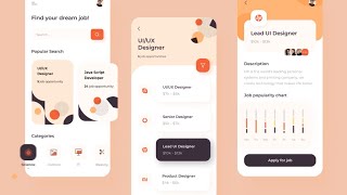 Best 20 Example UIUX Design For Mobile App  UIUX Animation Design [upl. by Salocin]