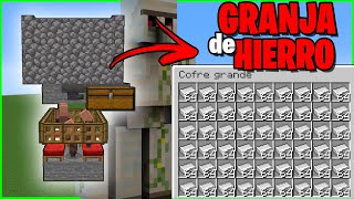 ✅ LA MEJOR GRANJA DE HIERRO SENCILLA en MINECRAFT 1192 [upl. by Rocky521]