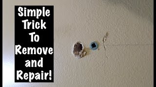 How to Remove and Fill Drywall Anchors [upl. by Fredel381]