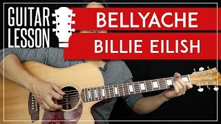 Bellyache Guitar Tutorial  Billie Eilish Guitar Lesson TABS  Easy Chords  Guitar Cover [upl. by Aniretac]