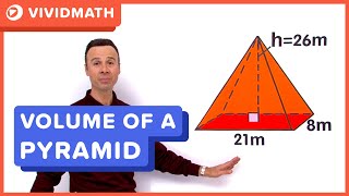 Volume of a Pyramid  VividMathcom [upl. by Nido68]