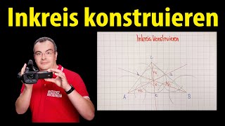 Inkreis konstruieren  Winkelhalbierende  Lehrerschmidt [upl. by Adnuhser]