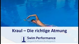 Die richtige Kraul Atmung erlernen Correct breathing in freestyle swimming english subbed [upl. by Adrien]