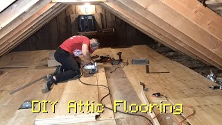 DIY Attic  Loft Flooring [upl. by Eilram645]