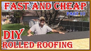 Rubber Coat 57 Roof Tar How to Tar a Roof CHEAP [upl. by Adallard467]