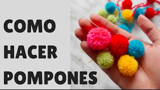 DIY Como Hacer Pompones Facil  OneThousandLooks [upl. by Hume]