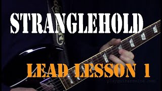 Stranglehold  Lead Guitar Lesson Part 1  Ted Nugent [upl. by Jaquiss]