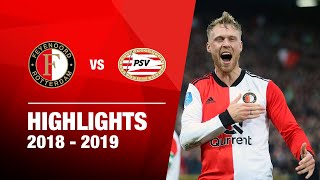 Highlights  Feyenoord  PSV  Eredivisie 20182019 [upl. by Anaoj]