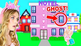 NEW HOTEL In Adopt Me Is HAUNTED Roblox [upl. by Rehpotsihrc]