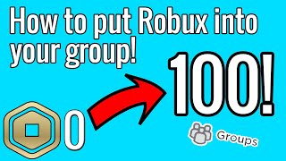 Roblox  How to put Robux into your Group [upl. by Perusse]