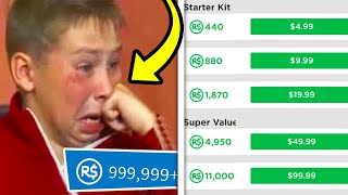 kid STEALS parents credit card to buy robux roblox [upl. by Mccahill51]